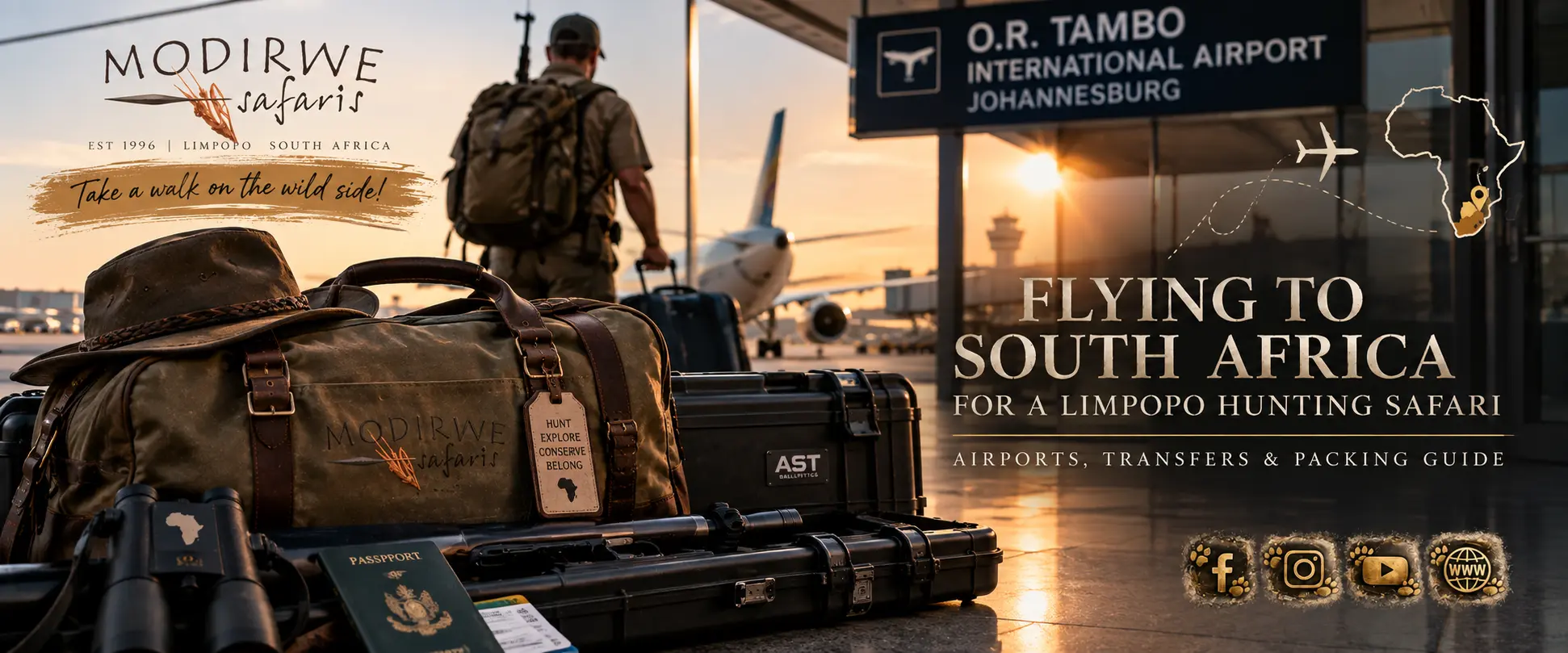 Flying to South Africa for a Limpopo Hunting Safari: Airport, Transfers & Packing Guide